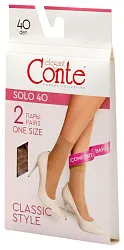 Носки КОНТЕ Соло 40ден бронза 2 пары