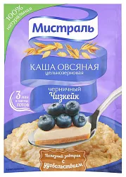 Каша овсяная МИСТРАЛЬ черничный чизкейк м/у 40г