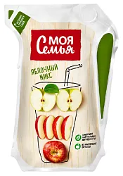 Напиток сокосодержащий МОЯ СЕМЬЯ Яблочный микс 0.175л