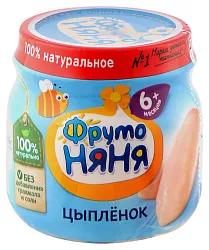 Пюре ФРУТОНЯНЯ цыпленок ст/б 80г