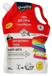 Гель для стирки КВАЛИТА для цветного белья д/пак 1000мл