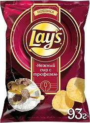 Чипсы ЛЕЙС Нежный сыр с трюфелем 93г