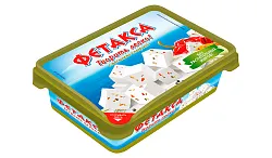 Сыр ХОХЛАНД Фетакса с маслинами и паприкой бзмж 45% 200г