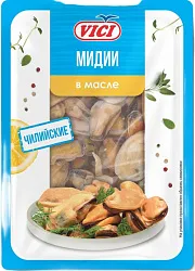Мидии ВИЧИ маринованные в масле 150г