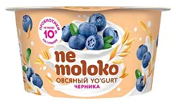 Йогурт овсяный НЕМОЛОКО черника 5% 130г