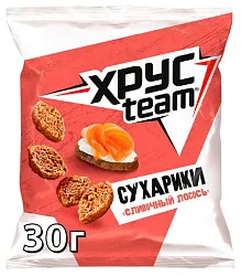 Сухарики ХРУСТИМ сливочный лосось 30г