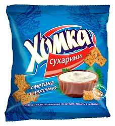 Сухарики ХОМКА сметана с зеленью 100г