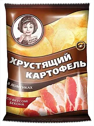 Чипсы ХРУСТЯЩИЙ КАРТОФЕЛЬ бекон 70г