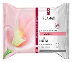Влажные салфетки Я САМАЯ Ромашка для интимной гигиены 15шт