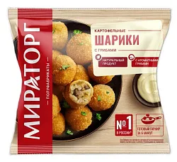 Шарики МИРАТОРГ картофельные с грибами с/м 350г