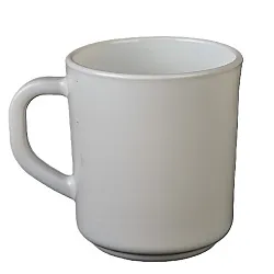 Кружка стеклокерамика белая 310мл арт.71878