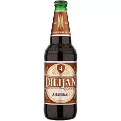 Пиво ДИЛИЖАН №4 темное 5% ст/б 0.45л