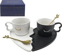 Чайная пара НАТАМ чашка 200мл с блюдцем Д12см 2шт арт.GFSSH-6