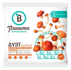 Грибной дуэт ПЛАНЕТА ВИТАМИНОВ с/м 300г