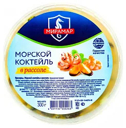 Коктейль морской МЕРИДИАН в рассоле 300г
