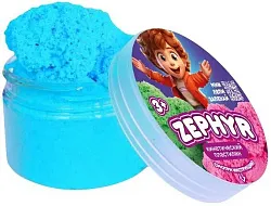 Кинетический пластилин ЗЕФИР голубой 150г