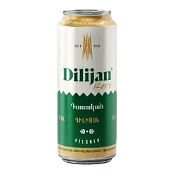 Пиво ДИЛИЖАН Классическое светлое 5% ж/б 0.45л
