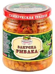Закуска СЕМИЛУКСКАЯ ТРАПЕЗА Рыбака ст/б 460г