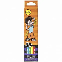 Карандаши цветные ЭКО Влад А4 6цв арт.CS_073268