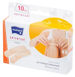 Набор пластырей МАТОПАТ Универсальные 19*76мм 10шт