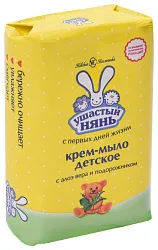 Крем-мыло детское УШАСТЫЙ НЯНЬ Алоэ 90г