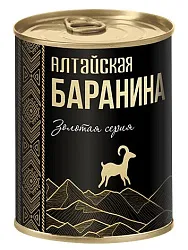 Баранина тушеная СИЛА Алтайская золотая серия ж/б 340г