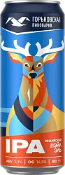 Пиво ГОРЬКОВСКАЯ ПИВОВАРНЯ Индийский Пэйл Эль 5.9% ж/б 0.45л