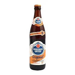 Пиво ШНАЙДЕР ВАЙСС Оригинал Вайсбир темное нефильтрованное непастер 5.4% ст/б 0.5л