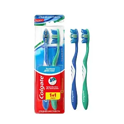 Зубная щетка КОЛГЕЙТ Тройное действие 1+1 средняя