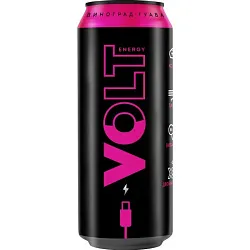 Энергетический напиток ЭНЕРГИЯ ВОЛЬТА виноград гуава ж/б 0.45л