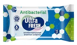 Влажные салфетки УЛЬТРА ФРЕШ 15шт