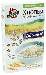 Овсяные хлопья ВИШНЕВЫЙ САД с пшеничными отрубями карт/уп 400г