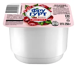 Йогурт ФРУГУРТ вишня бзмж 2.5% 250г