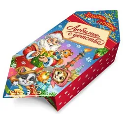 Новогодний подарок ЛЮБИМЫЕ С ДЕТСТВА Конфета карт/уп 350г