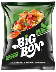 Лапша б/п БИГ БОН курица 75г