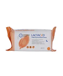 Влажные салфетки ЛАКТАЦИД для интимной гигиены 15шт
