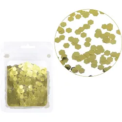 Конфетти ТАМ-ТАМ Грани 15г 6мм золото арт.201-4060