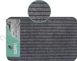 Коврик влаговпитывающий Полоска 48*78см серый арт.557