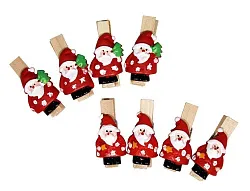 Прищепка СФЕРА Новый Год 8шт арт.3-0161