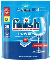 Таблетки для ПММ ФИНИШ Пауэр болл все в 1 макс 25шт