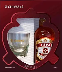 Виски ЧИВАС РИГАЛ 12 лет 40% ПК 0.75л+стакан