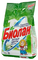 Стиральный порошок БИОЛАН Белые цветы Автомат 2400г