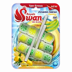 Туалетный блок РОЯЛС СВОНГ Лимон тройной 3шт