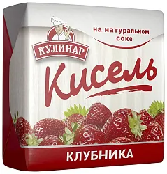 Кисель КУЛИНАР клубника брикет 220г