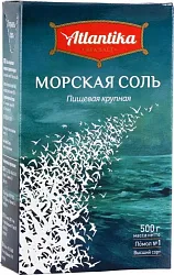 Соль морская АТЛАНТИКА крупная 500г