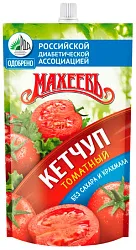 Кетчуп МАХЕЕВЪ Томатный без сахара и крахмала д/пак 300г