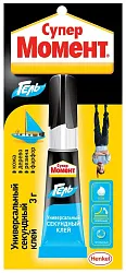 Клей СУПЕР МОМЕНТ гель 3г арт.59951