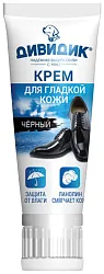 Крем для обуви ДИВИДИК в тубе с намазком черный 75мл