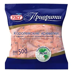 Креветки ВИЧИ Королевские неочищенные в/м 500г