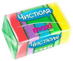 Губка хозяйственная ЧИСТЮЛЯ Макси 5шт